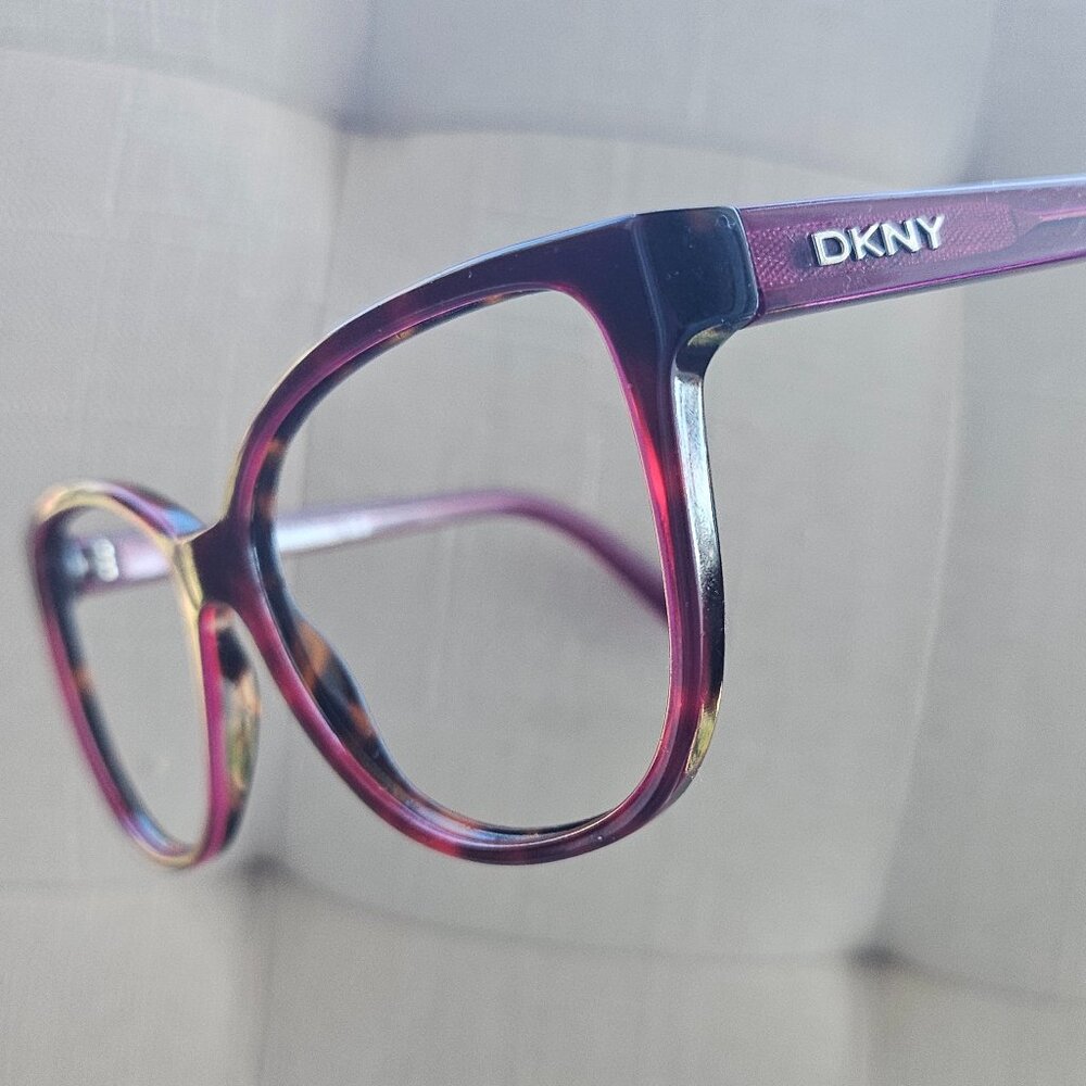 DKNY Women burbundy Tortoise Oversized Cat Eye Frame Glasses DY4129 3672/11